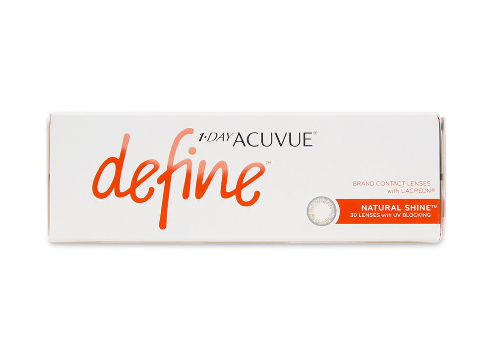 1 Day Acuvue Define with Laceron, Natural Shine Plano (30 Pack)